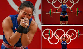 Hidilyn diaz' winning moment at tokyo olympics. S8kts1sa 03ytm