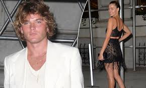Jessica Hart and Jordan Barrett lead the Harpers Bazaar party arrivals  during New York Fashion Week | Daily Mail Online