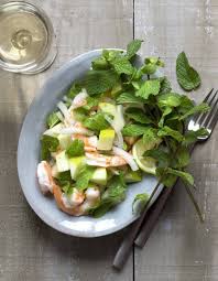 Salade Crevettes Pommes Menthe 26 Salades Sucrees Salees A Savourer Tout L Ete Elle A Table Pomme Menthe Salade De Crevettes Recettes De Cuisine