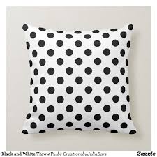 Black And White Couch Pillow Black And White Throw Pillow Polka Dots Throw Pillow Zazzle Com White Throw Pillows Grey Throw Pillows Throw Pillows