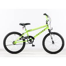 Bicicleta Rodado 20 Futura Bmx Amarillo Fluo Bmx Bicicletas Manubrio