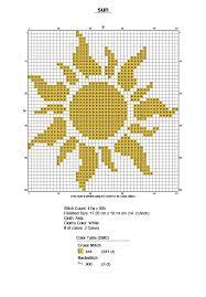 This counted cross stitch pattern of a sun and moon sampler was created from clipart copyright of art explosion. The Magic Of The Internet Cross Stitch Cross Stitch Designs Cross Stitch Patterns