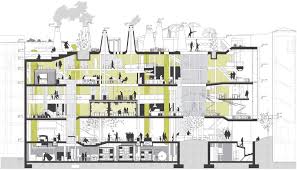 Irene Ayala Laboratorio De Gesti C3 B3n De Alimentos Madrid 28100 Jp Architecture Drawing Presentation Architectural Section Architecture Concept Drawings