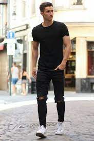 A black outfit may be frowned upon during summertime. 14 Coolest All Black Casual Outfit Ideas For Men Black Outfit Men Black Casual Outfits Outfits For Teenage Guys