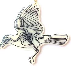 Bird Skeleton Necklace Halloween Two Magpies Crow Wings Etsy In 2021 Skeleton Necklace Skeleton Drawings Bird