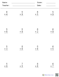 Addition Worksheets Dynamically Created Addition Worksheets Addition Worksheets Math Addition Worksheets First Grade Math Worksheets