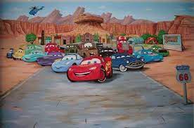 Disney Cars Wallpaper Free Cars Wall Mural Cars Mural Mural Disney Cars Wallpaper