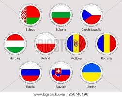 The bulgars, a central asian turkic tribe, merged with the local slavic inhabitants in the late 7th century to form the first bulgarian state. Eastern Europe Flags Vector Photo Free Trial Bigstock