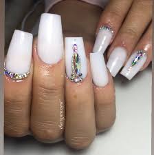Fotos de uñas acrilicas blancas. Missnails Mp Unas Acrilicas Blancas Mas Cristales Facebook