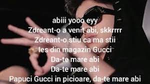 Unauthorized reproduction is a violation of applicable laws. Abi Papuci Gucci Versuri Youtube