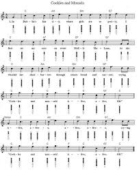 Situated at 62 south great george's street in the heart of dublin, we carry hundreds of instruments from all over the world. Molly Malone Cockles And Mussels Sheet Music And Tin Whistle Notes Irish Folk Songs