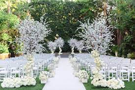 We love the idea of a charming garden wedding! White Garden Wedding At Four Seasons Los Angeles Eddie Zaratsian Lifestyle Design