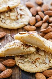 Marzipan Stuffed Almond Sugar Cookies Love And Olive Oil Recipe Almond Sugar Cookies Almond Recipes Desserts