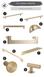 top gold cabinet hardware options