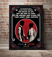 Star Wars Han Leia Wedding Gift Star Wars Wedding Gifts Star Wars Wedding Star Wars Theme