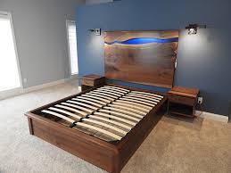 Live Edge Wood Epoxy Headboards Bed Frames For Sale Check out our epoxy resin wood selection for the very best in unique or custom, handmade pieces from our decorative trays shops. live edge wood epoxy headboards bed