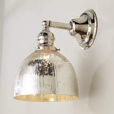Thanks to this collection, many people silver mercury glass lamp with perforated shade. Modern Mercury Glass Restoration Wall Sconce Shades Of Light