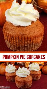 Pumpkin Pie Cupcakes Recipe Pumpkin Pie Cupcakes Thanksgiving Desserts Pumpkin Spice Cake