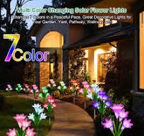 Amazon.com : KuBace Solar Outdoor Lights Garden Decor, 6 ...