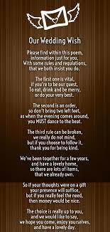 Honeymoon Poems Gift List Wedding Poems Money Poem Wedding Gift Poem