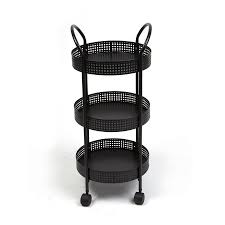 3 tier metal multi purpose utility cart