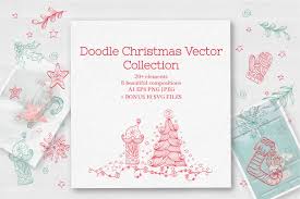 Download Doodle Christmas Vector Collection Graphic By Tatyana Zenartist Creative Fabrica SVG Cut Files