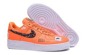 мужские кроссовки Nike Air Force 1 07 Lv8 1 Nike Air Force 1 07 Lv8 Just Do It Orange Black Unisex Sneakers Shoes Ar7719 800