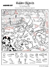 Each of these picture puzzles will picture puzzles with answers. Hidden Objects Puzzle At The Dog Park By Tim S Printables Tpt