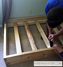 The wooden pieces can be cut in the same size and. Customize Your Room By Building Your Own Bed Frame Hometalk