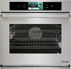 On double ovens, the plate is located behind the top. Dacor Dyo130b 30 Inch Single Electric Wall Oven With 4 8 Cu Ft Capacity 4 Part Pure Convection Greenclean Steam Clean 10 Cooking Modes Star K Certified Sabbath Mode And Android Os Control Panel Black