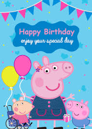 1280 x 720 jpeg 107 кб. Peppa Pig Birthday Card Only 1 79 Buy Now Crazecards