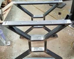 Modern dining table x legs model tts09 heavy | etsy. Modern Dining Table X Legs Industrial Legs From 3 X 1 By Dvametal Iron Table Legs Industrial Metal Table Legs Steel Table Legs