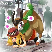 This pokemon trainer gets screwed by one of her fattest pokemons,,, while  people around are witnessing! – Pokemon Hentia