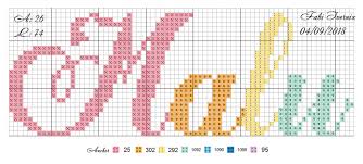 Para completar a semana dos gráficos as ideias possíveis com ponto cruz para bebes são muito diversas, com vários formatos e desenhos que se pode fazer para alcançar os pequenos. Malu Ponto Cruz Nomes Em Ponto Cruz Alfabeto Monograma Graficos Ponto Cruz Infantil