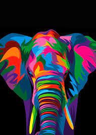 Elephant Pop Art Colorful Animal Paintings Pop Art Animals Pop Art Posters