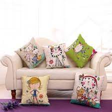 Pack Of 5 40 40 Cm 3 D Printed Cushions Cover Indian Etsy In 2021 Sofa Throw Pillows Printed Sofa Girls Throw Pillow
