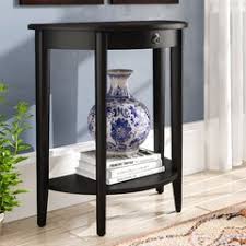 Silver standard half moon mirrored console table (3) bellevale demilune ivory wood console table (47.87 in. Half Moon Small Under 42 In Console Tables You Ll Love In 2021 Wayfair