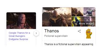 The character, created by writer/artist jim starlin. Thanos Easter Egg Dropped By Google As Avengers Endgame Releases Today
