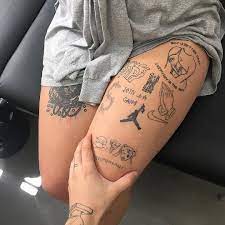 Tatu Tattoo Devushka Girl Minimalizm Minimalism Tattoos Inspirational Tattoos Leg Tattoos