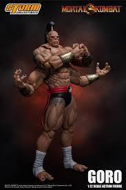 Goro also takes reduced damage, and is practically immune to regular punches (but can be pushed back with a low kick.) Mortal Kombat Vs Series Goro 1 12 Scale Figure
