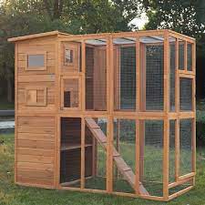 Cat House Outdoor Enclosure Cage Run Wooden Shelter Small Animal Rabbit Home For Sale Online Ebay Outdoor Cat House Outdoor Cat Run Outdoor Cats