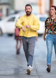 Shia saide labeouf kam 1986 in . Shia Leboeuf S Cropped Sweatshirt Is Effortless Winter Style