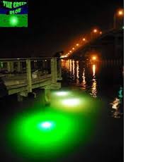 Green Dock 7500 Lumen Underwater Led Fishing Light With 30ft Cord 110v Green Blob Outdoors