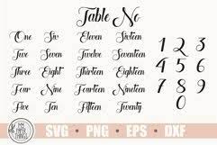 Download Wedding Table Number Svg Bundle