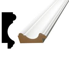 A perfect match with our appliques trims. Alexandria Moulding 15 16 In X 2 3 8 In X 96 In Primed Mdf Chair Rail Moulding 00698 96192c The Home Depot