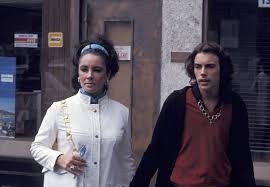 Elizabeth Taylor and her son Michael Wilding Jr in London, September 1969. 