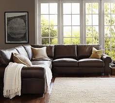 Allmodern.com has been visited by 100k+ users in the past month Turner Roll Arm Leather 3 Piece L Sectional In 2021 Leather Couches Living Room Couches Living Room Brown Living Room Decor