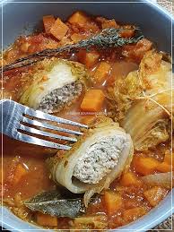 Chou Chinois Farci A La Tomate Au Cookeo Chou Chinois Cuisiner Le Chou Chinois Feuilles De Chou Farcies