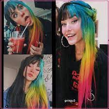 Makeup Hair Styles Split Dyed Hair Hair Inspo Color