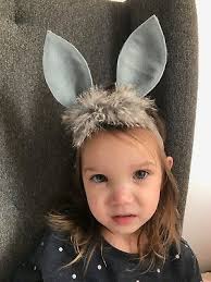 There are many more cute easter hairstyles for kids such as. Kleding En Accessoires Baby Girl Headbands Bunny Ears Grey With Fur Newborn Toddler Hair Bows Easter Luxclusif Com